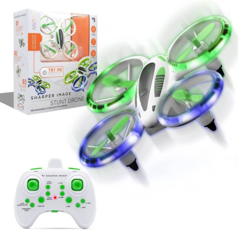 Open Box - Sharper Image -  2.4Ghz RC Glow Up Stunt D White
